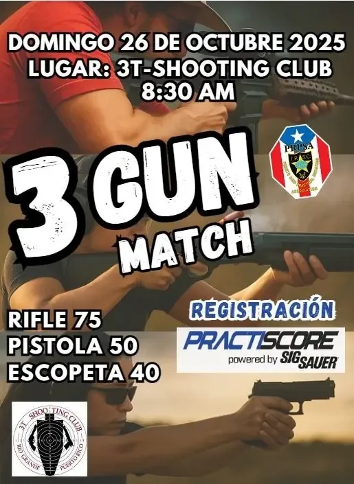 3 Gun Match en 3T Shooting Club